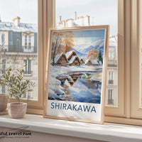 Shirakawa Poster | Gassho-Zukuri | Japan Wall Art