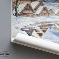 Shirakawa Poster | Gassho-Zukuri | Japan Wall Art