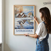 Shirakawa Poster | Gassho-Zukuri | Japan Wall Art
