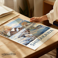 Shirakawa Poster | Gassho-Zukuri | Japan Wall Art