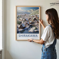 Shirakawa Poster - Japan Wall Art