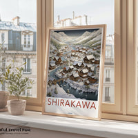 Shirakawa Poster - Japan Wall Art