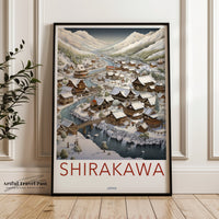 Shirakawa Poster - Japan Wall Art