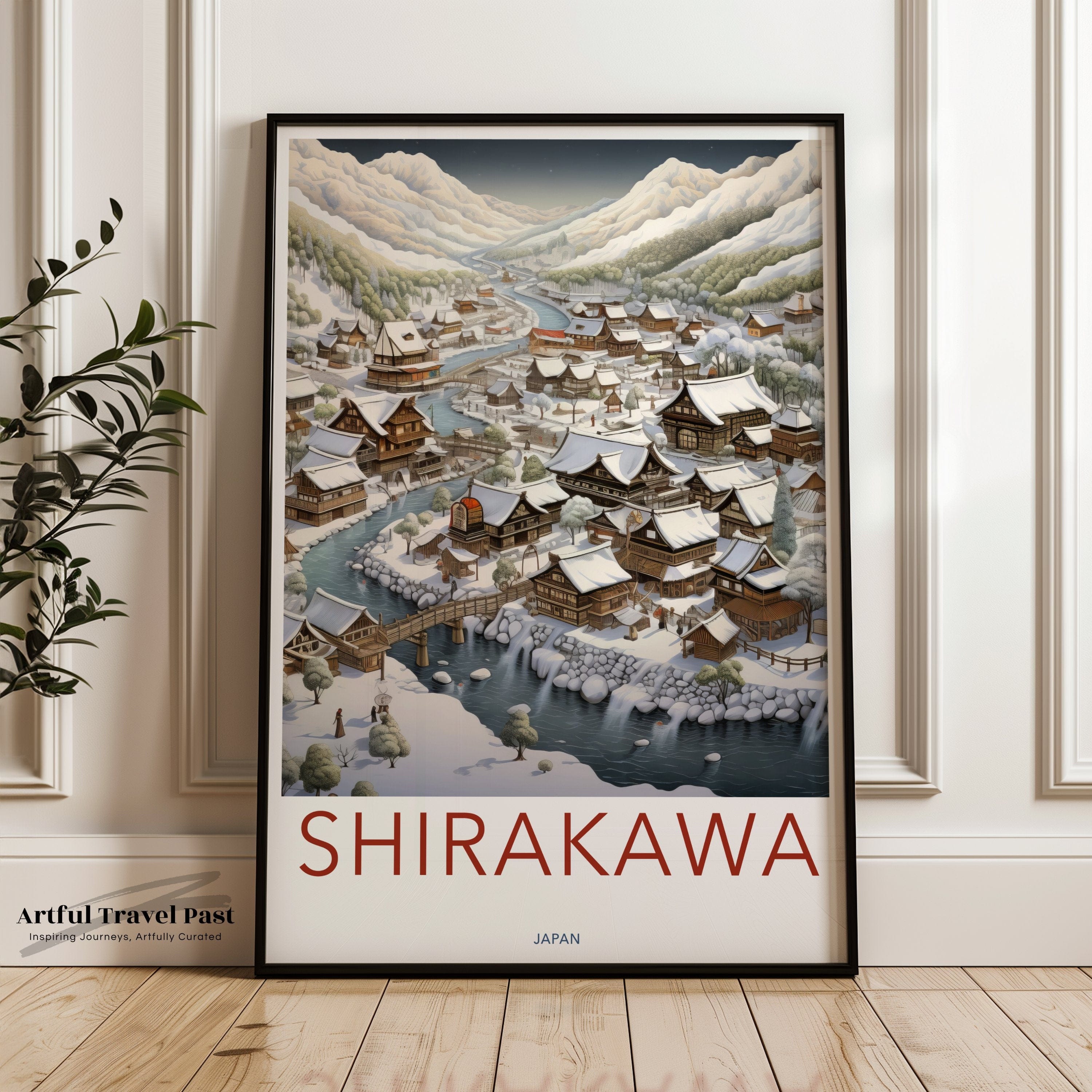 Shirakawa Poster - Japan Wall Art