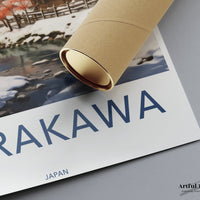 Shirakawa Poster | Japan Wall Art | Asia Decor