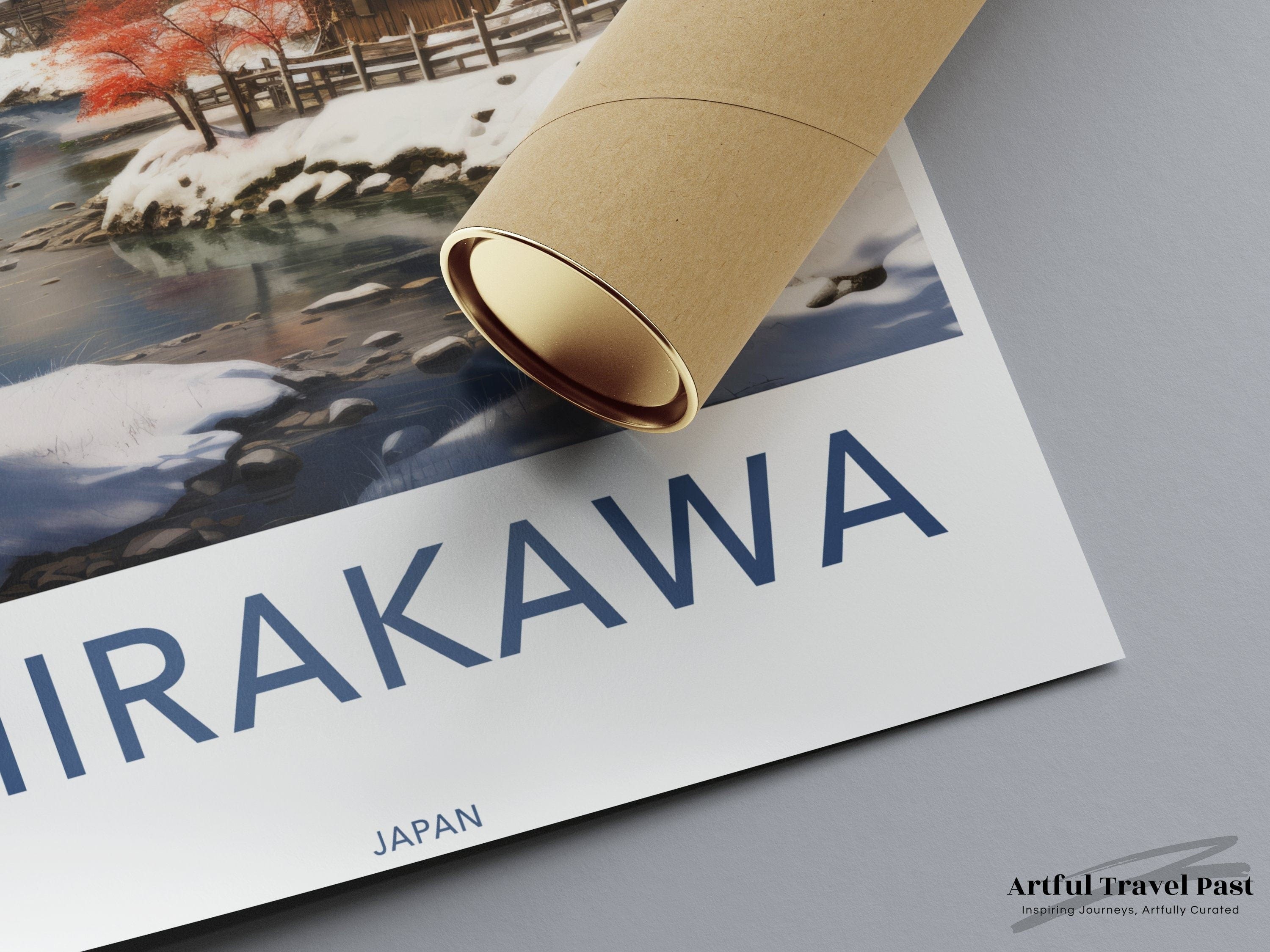 Shirakawa Poster | Japan Wall Art | Asia Decor