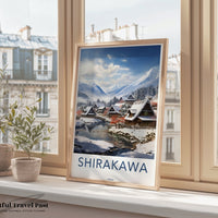 Shirakawa Poster | Japan Wall Art | Asia Decor