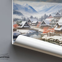 Shirakawa Poster | Japan Wall Art | Asia Decor