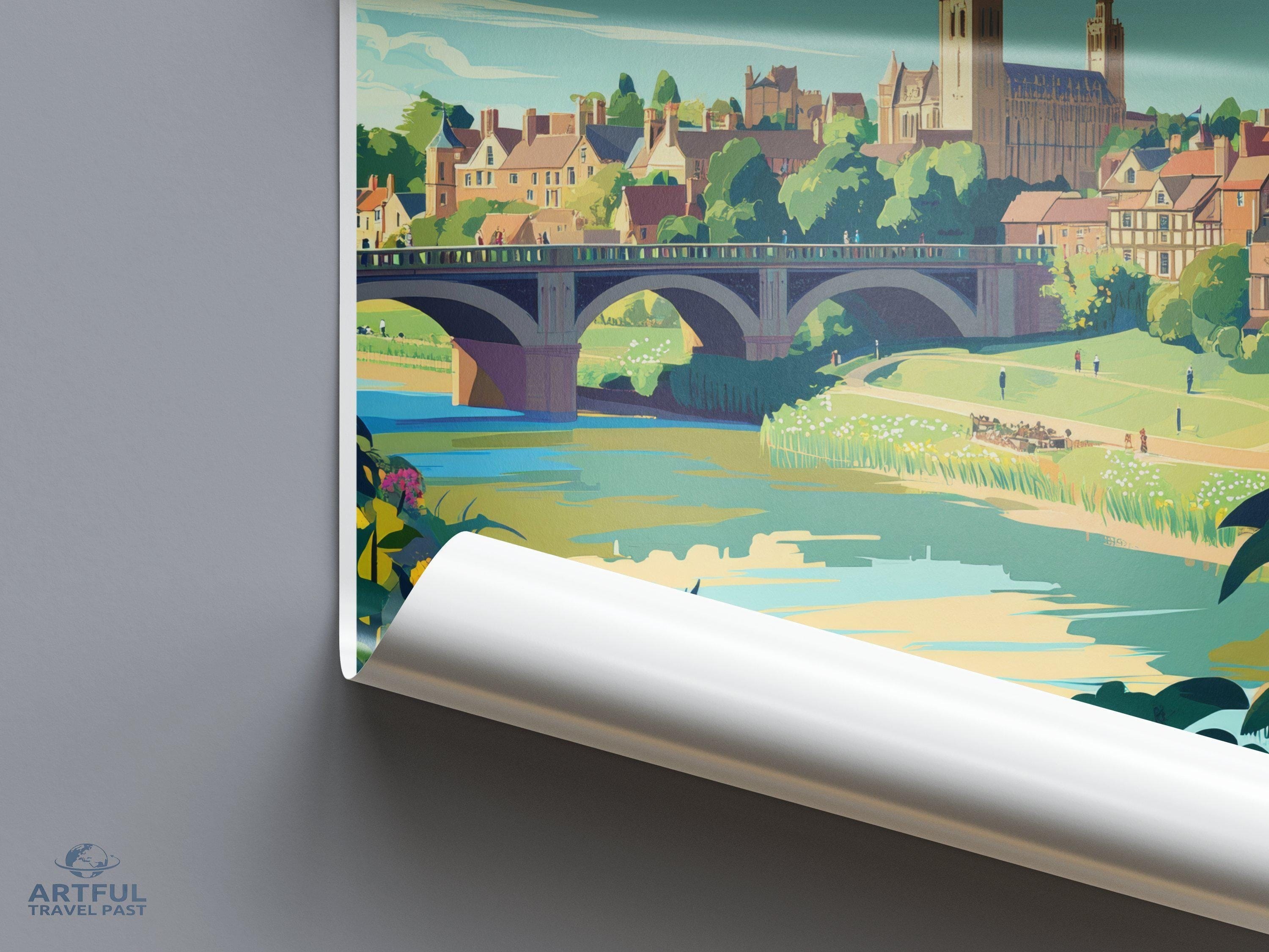Shrewsbury Poster - England Wall Art