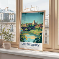 Shrewsbury Poster - England Wall Art