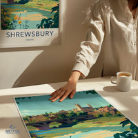 Shrewsbury Poster - England Wall Art