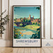 Shrewsbury Poster - England Wall Art