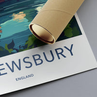 Shrewsbury Poster | England Wall Art | UK Decor