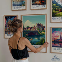 Shrewsbury Poster | England Wall Art | UK Decor