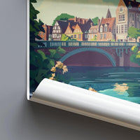 Shrewsbury Poster | England Wall Art | UK Decor