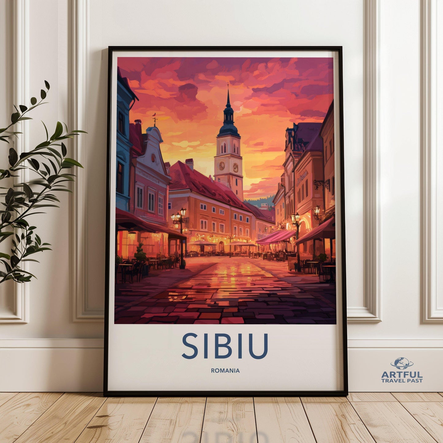Sibiu Poster - Romania Wall Art