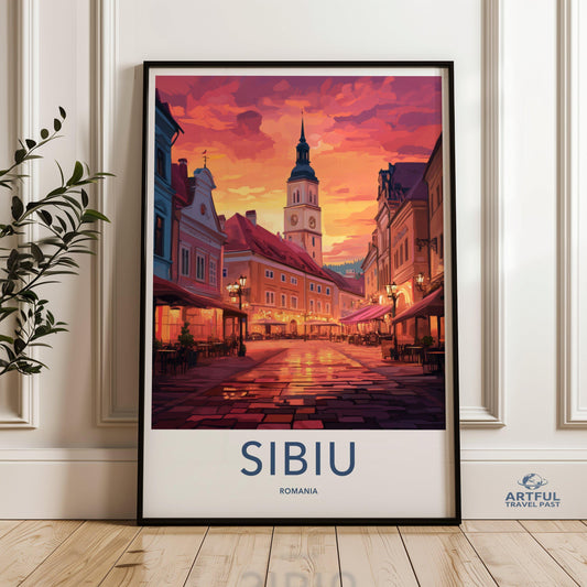 Sibiu Poster - Romania Wall Art