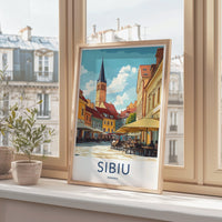 Sibiu Poster - Romania Wall Art