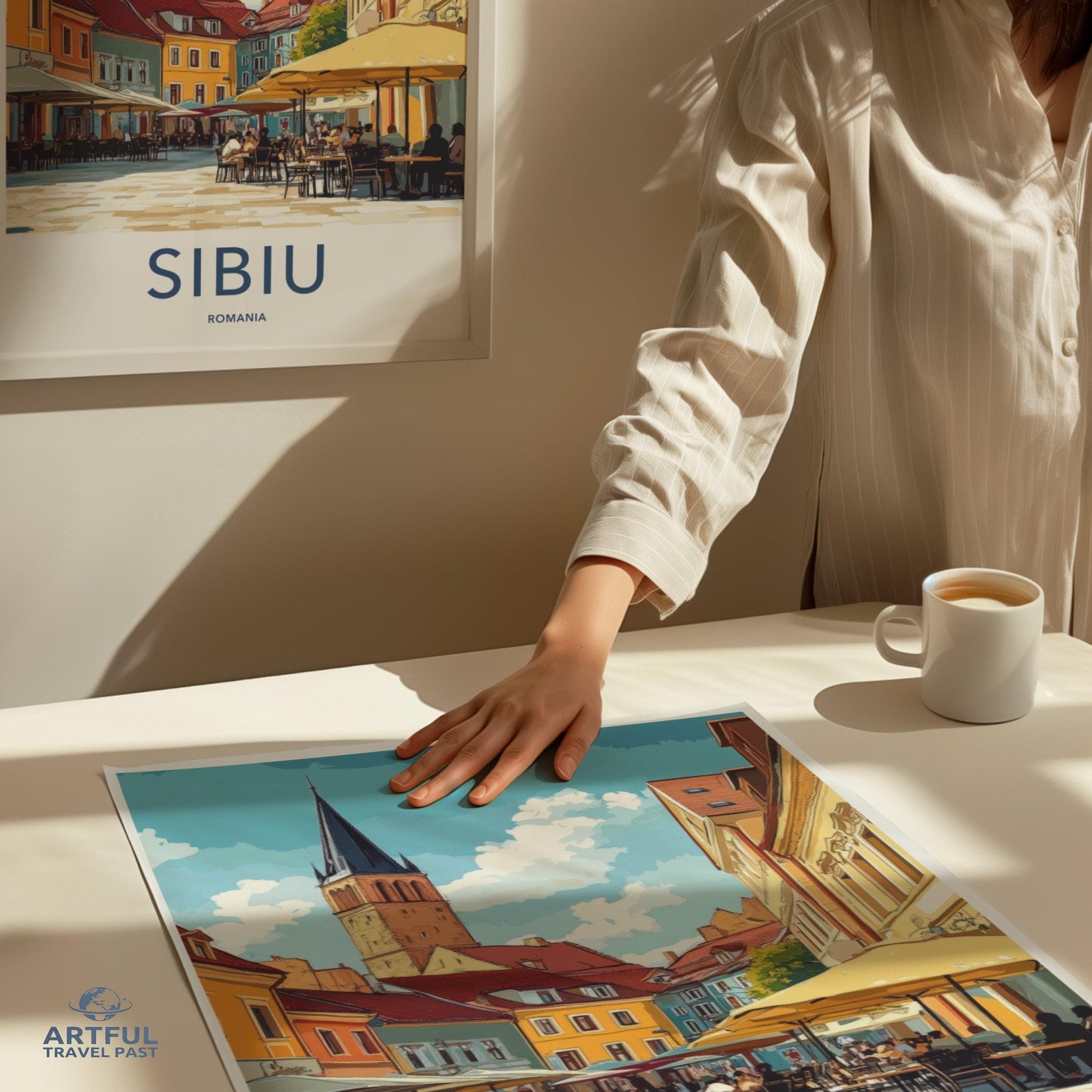 Sibiu Poster - Romania Wall Art