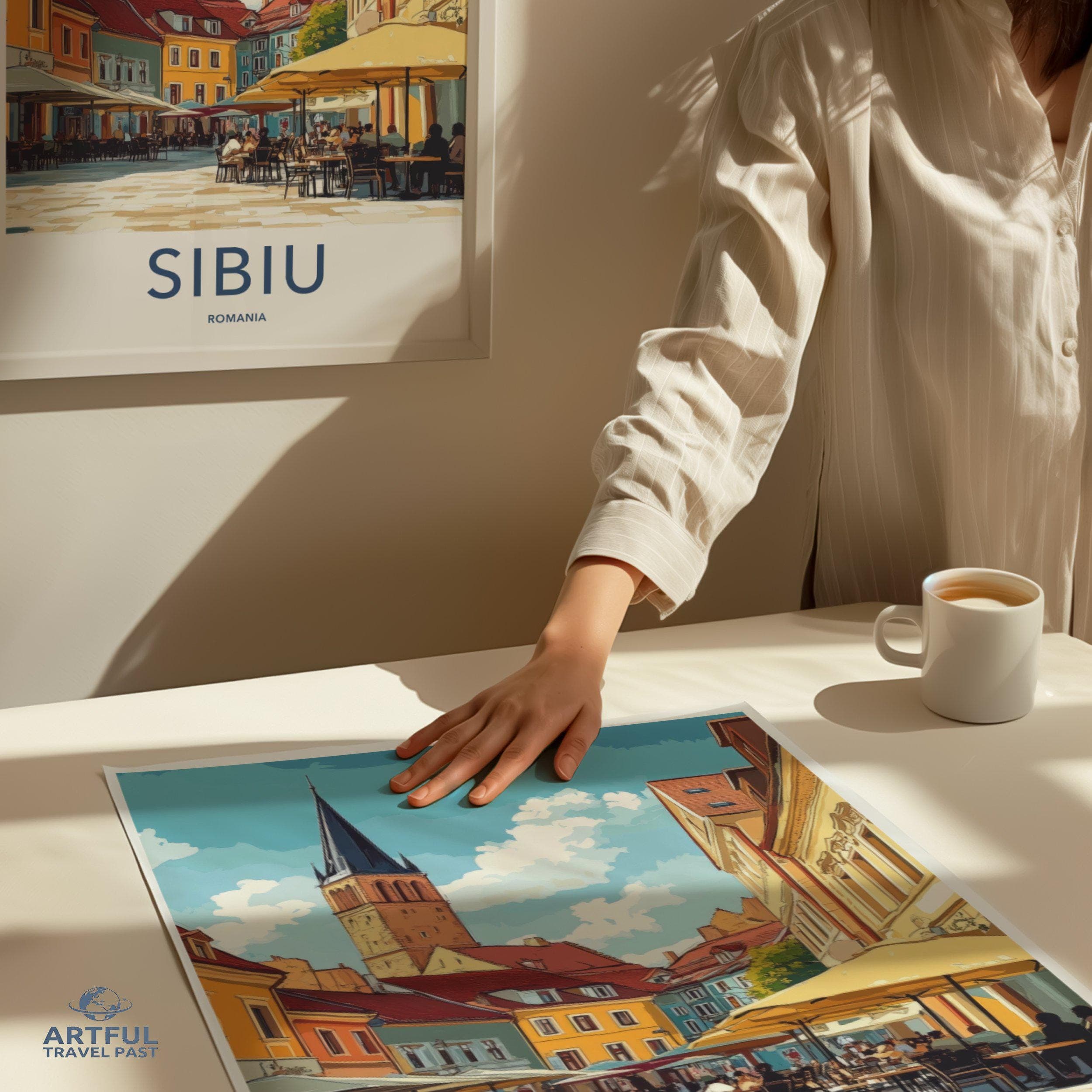 Sibiu Poster - Romania Wall Art
