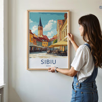 Sibiu Poster - Romania Wall Art
