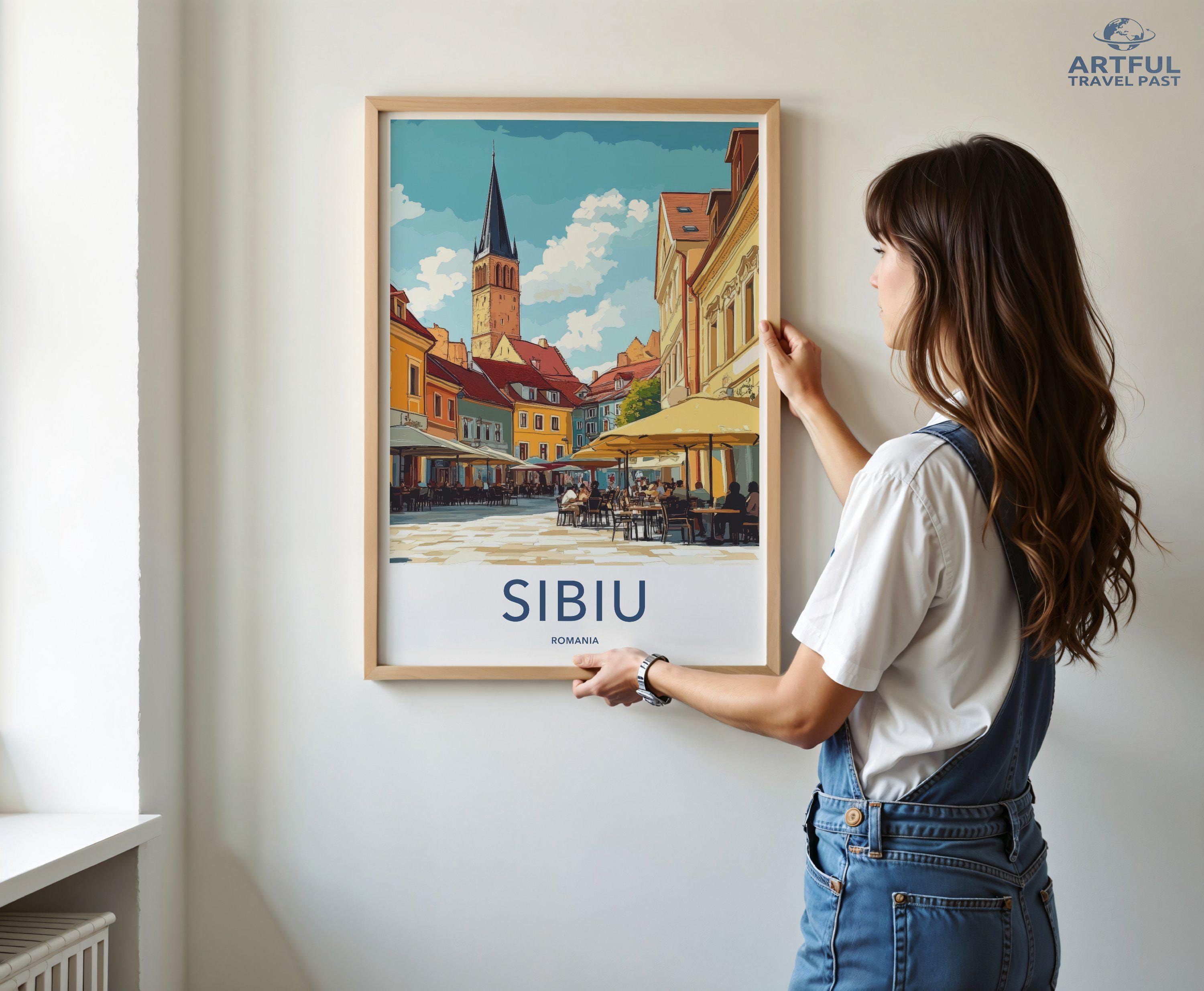 Sibiu Poster - Romania Wall Art