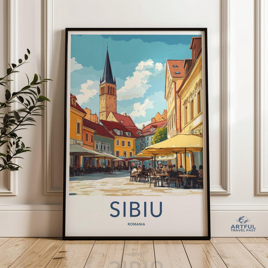 Sibiu Poster - Romania Wall Art