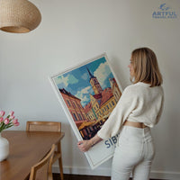 Sibiu Poster | Romania Wall Art | Europe Decor