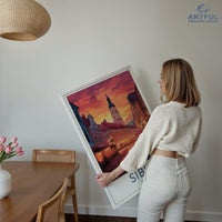 Sibiu Poster | Romania Wall Art | Europe Decor