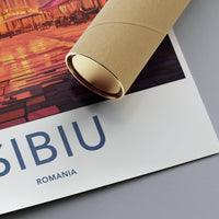 Sibiu Poster | Romania Wall Art | Europe Decor