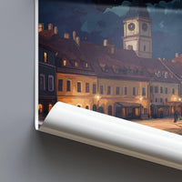 Sibiu Poster | Romania Wall Art | Europe Decor