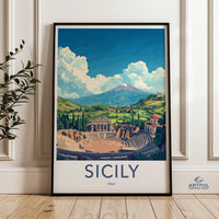 Sicily Poster - Italy Wall Art