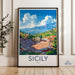 Sicily Poster | Italy Wall Art | Europe Decor