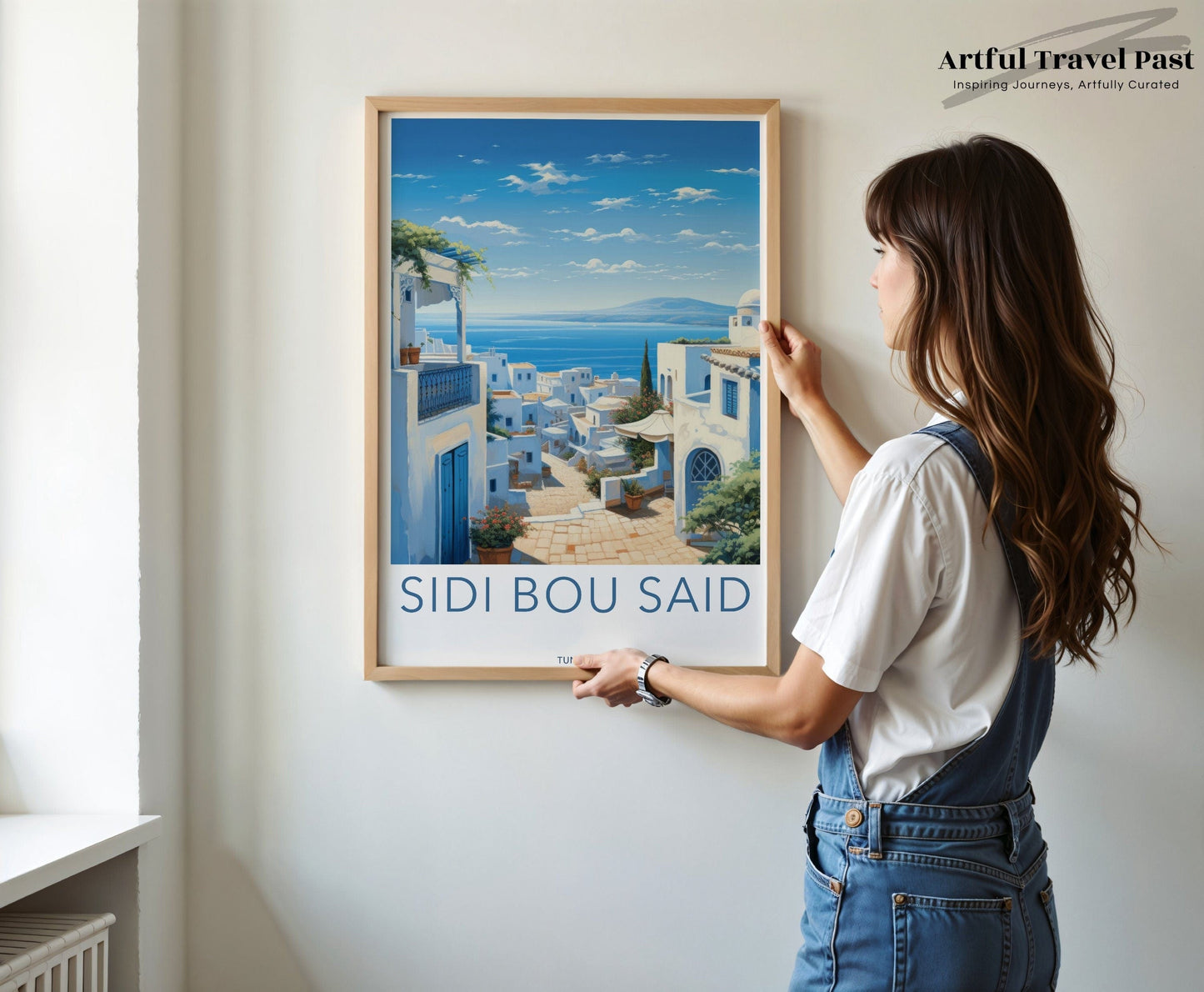 Sidi Bou Said Poster | Tunisia Decor | Africa Wall Art