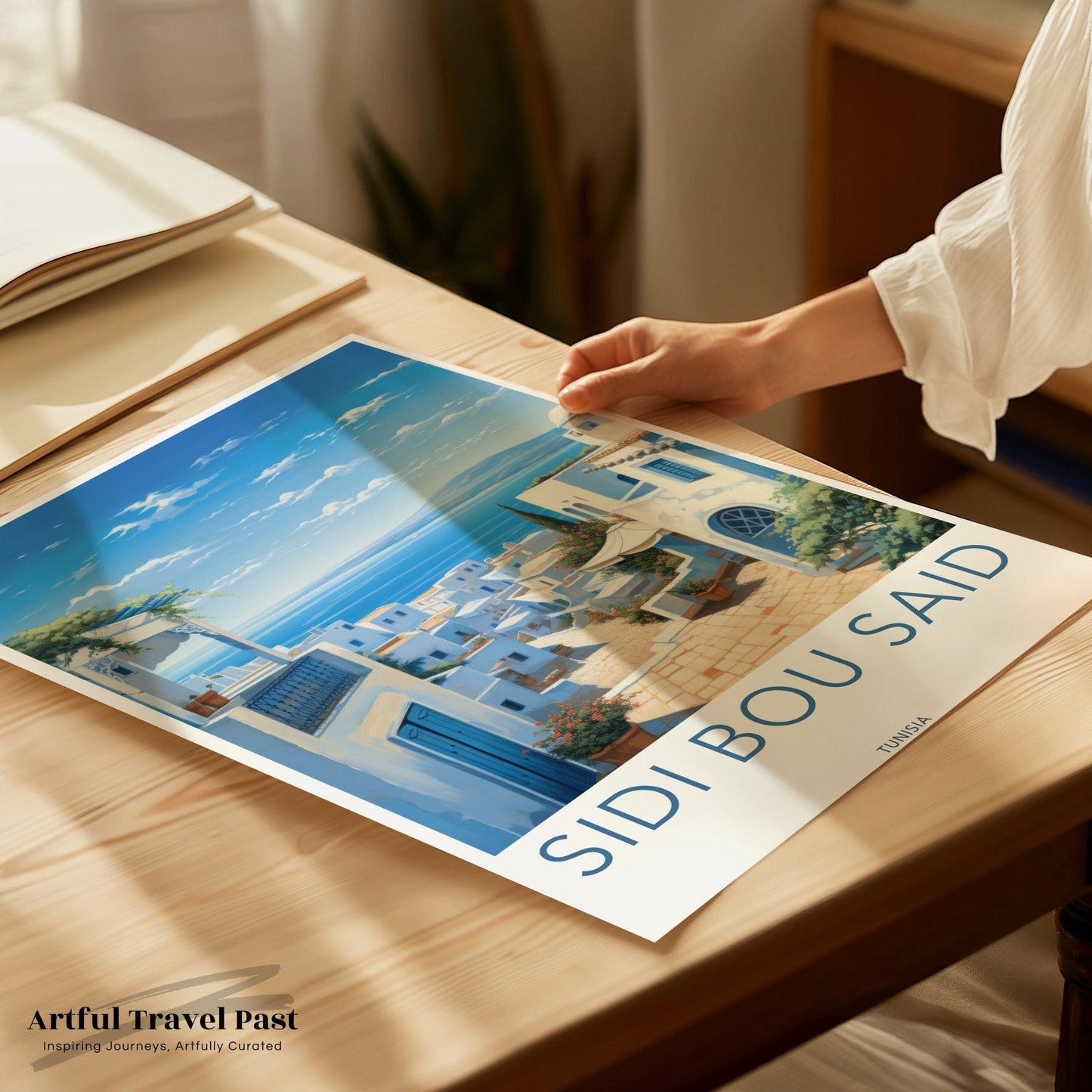 Sidi Bou Said Poster | Tunisia Decor | Africa Wall Art