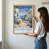 Sidi Bou Said Poster - Tunisia Wall Art