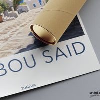 Sidi Bou Said Poster | Tunisia Wall Art | Africa Decor