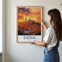 Siena Poster | Tuscan Wall Art | Italy Decor