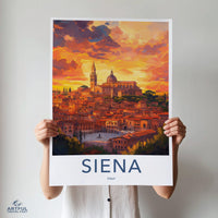 Siena Poster | Tuscan Wall Art | Italy Decor