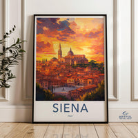 Siena Poster | Tuscan Wall Art | Italy Decor