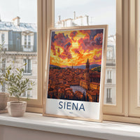 Siena Poster | Tuscany Wall Art | Italy Decor