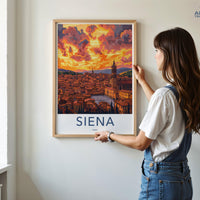 Siena Poster | Tuscany Wall Art | Italy Decor