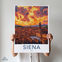 Siena Poster | Tuscany Wall Art | Italy Decor