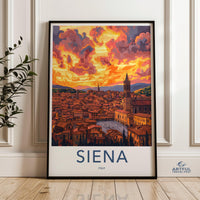 Siena Poster | Tuscany Wall Art | Italy Decor