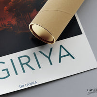 Sigiriya Poster | Sri Lanka Wall Art | Asia Decor