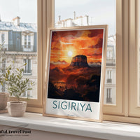 Sigiriya Poster | Sri Lanka Wall Art | Asia Decor