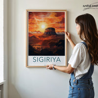 Sigiriya Poster | Sri Lanka Wall Art | Asia Decor