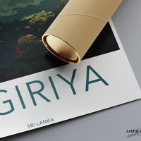 Sigiriya Poster | Sri Lanka Wall Art | South Asia Decor