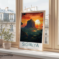 Sigiriya Poster | Sri Lanka Wall Art | South Asia Decor