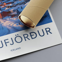 Siglufjörður Poster | Iceland Wall Art | Nordic Decor